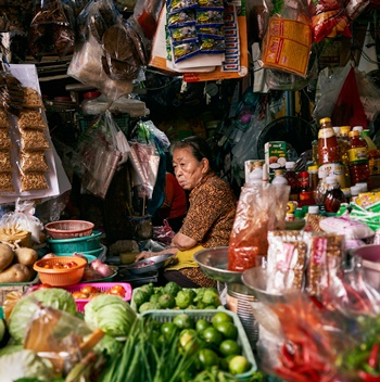 Thailand Reisen - Nachtmarkt in Bangkok